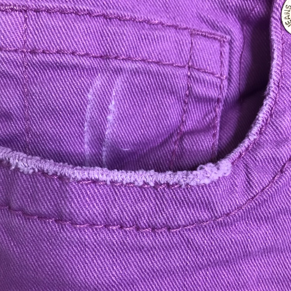 7 FOR ALL MANKIND Jeans Rosebud Purple Distressed - Picture 4 of 15